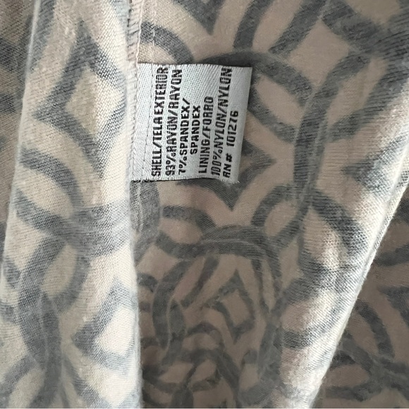 I C E Women’s Black Cream Knot Side Wrap Dress Size 10 EUC - Picture 8 of 9